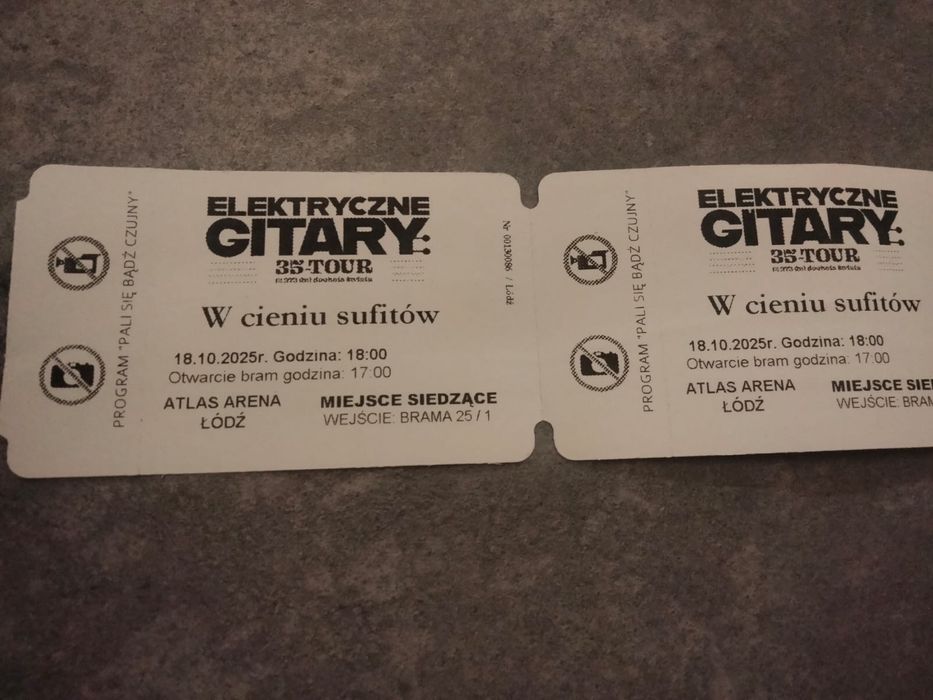 Bilety na Elektryczne Gitary „ W cieniu sufotow „ Atlas Arena