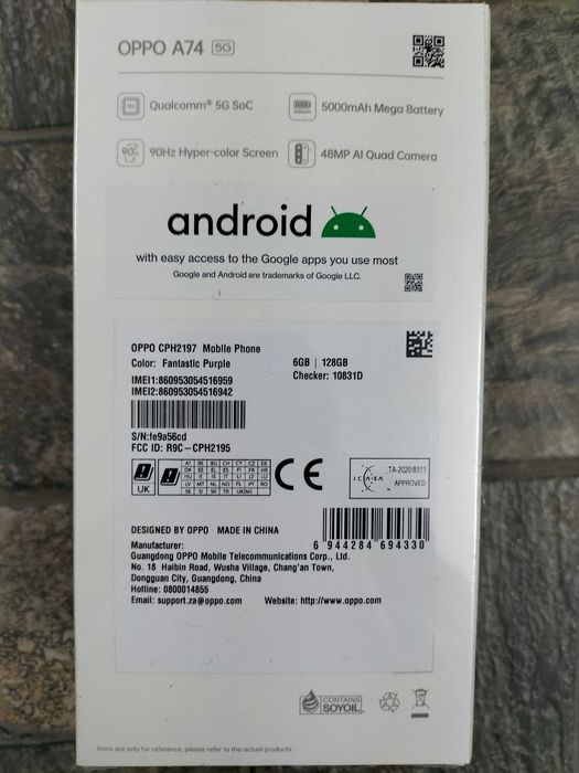 OPPO A74 5G 6/128GB  !! Новий Запакований!!!