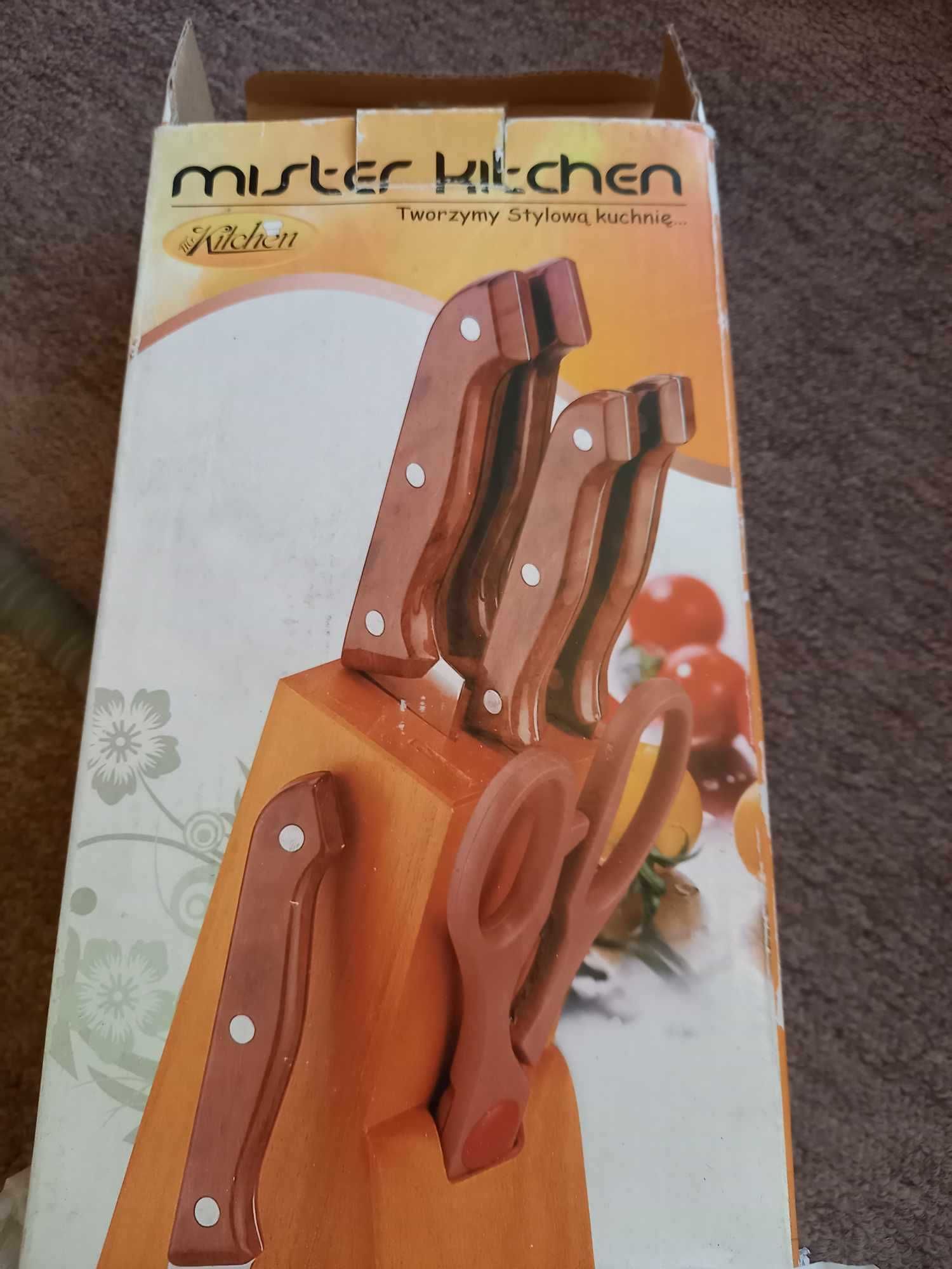 Zestaw noży + nożyce Mister Kitchen  6 el