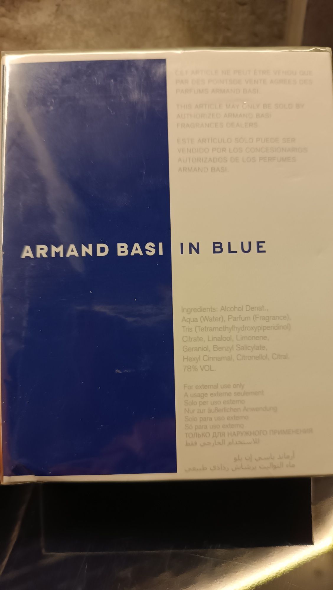 Armand Basi In Blue EDT 100 ml, perfum dla mężczyzn oryginalny 100%