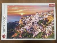 Puzzle Trefl 1000 „Zachod slonca nad Santorini”