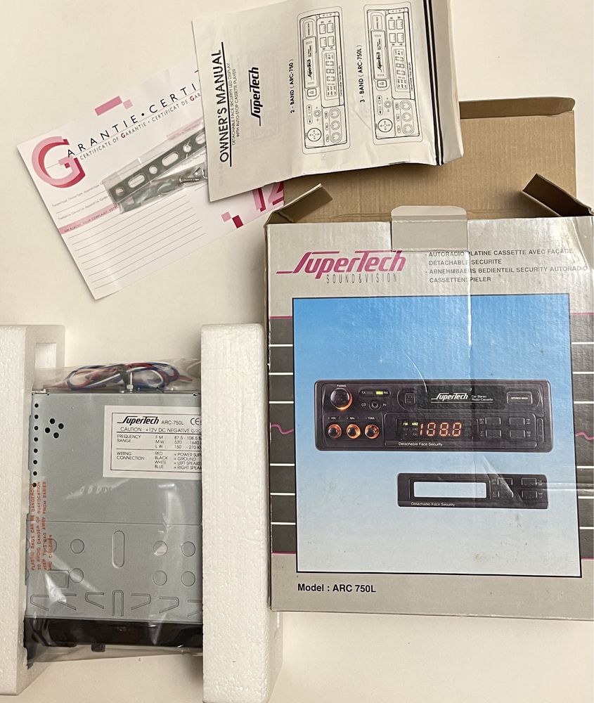 Radiomagnetofon samochodowy Supertech ARC 750L Germany rarytas lata 90