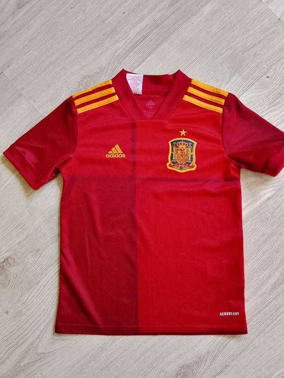 ADIDAS koszulka HISZPANIA + spodenki bermudy/  rozmiar 140