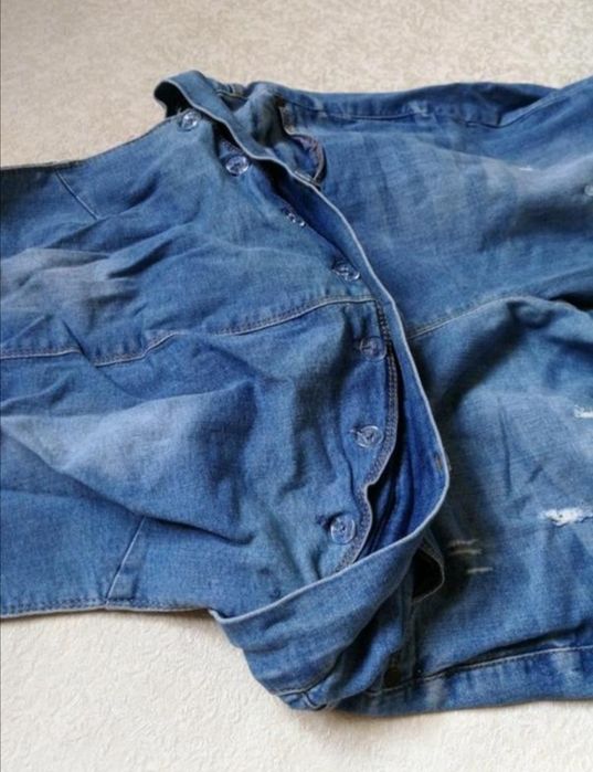 Джинсовий комбінезон для вагітних джинси