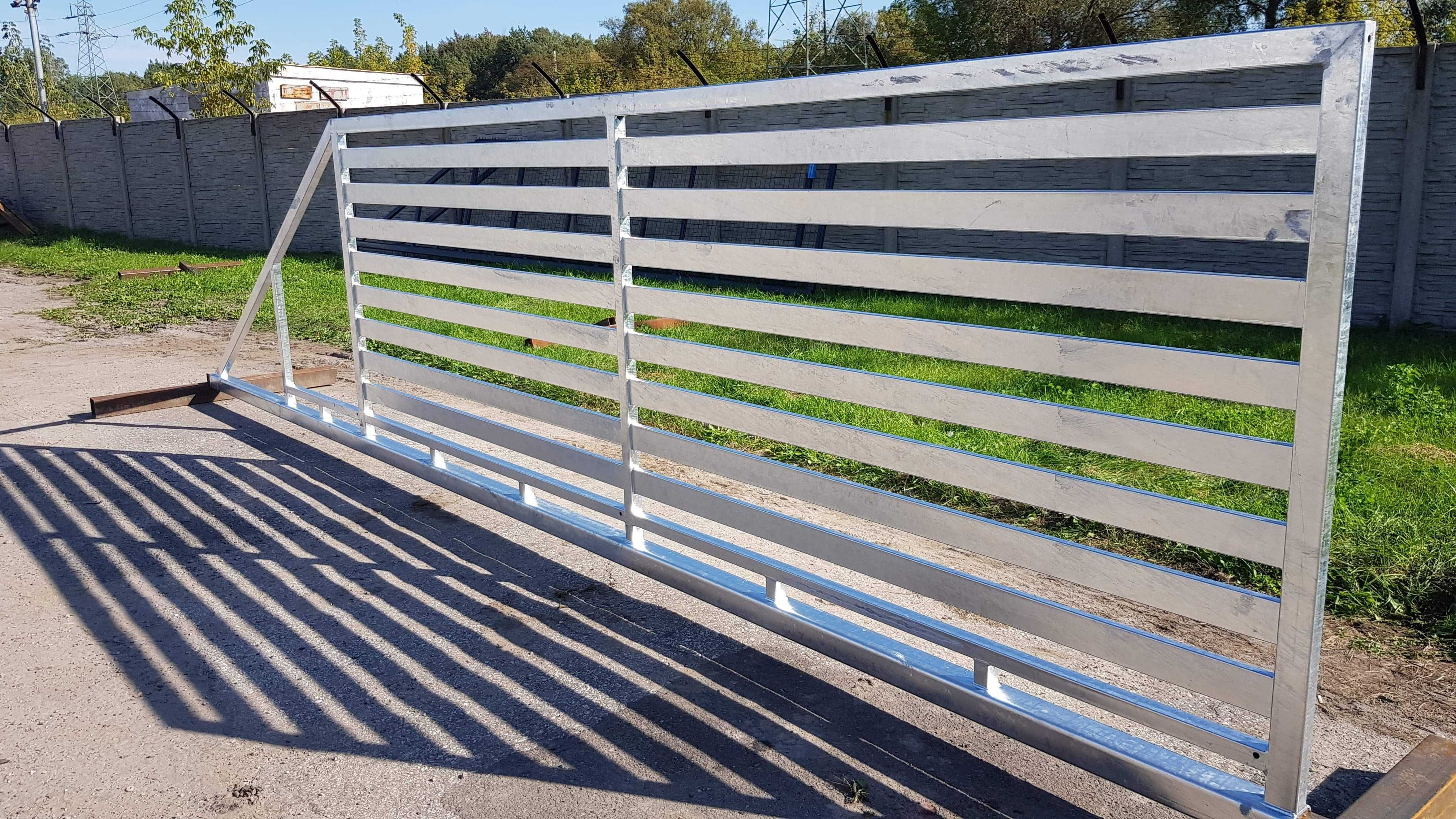 Brama przesuwna (pion profil 80x20) 4mx1,5m PRODUCENT