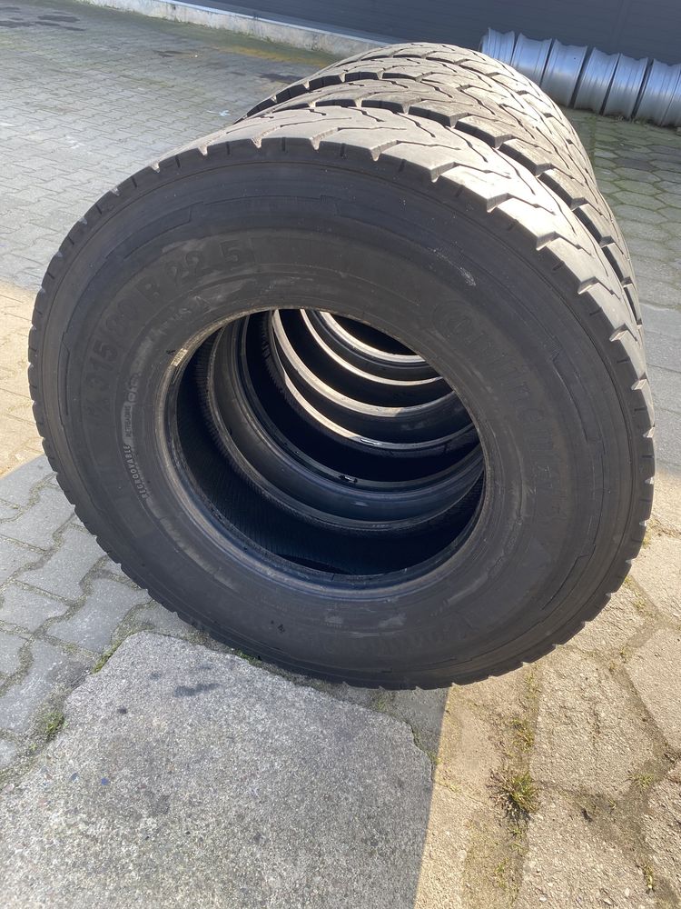 8x 315/80 r22.5 Continental CrossTrac HD3 8/13mm komplet napędowy