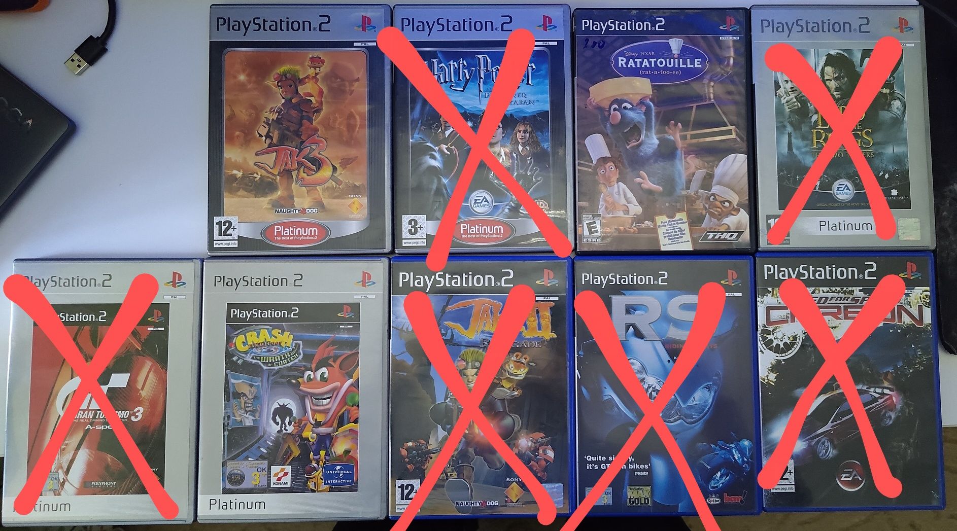 Комплект ігор до PS2 (ліцензії)