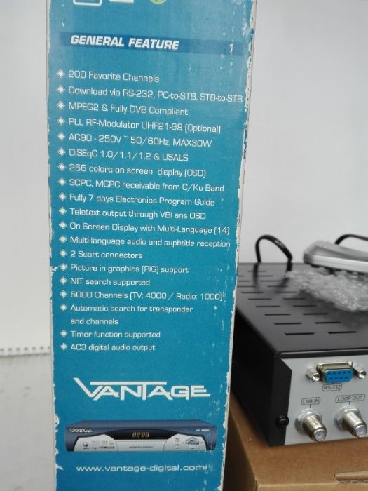 Продам новый спутниковый тюнер VINTAGE VT-1000.