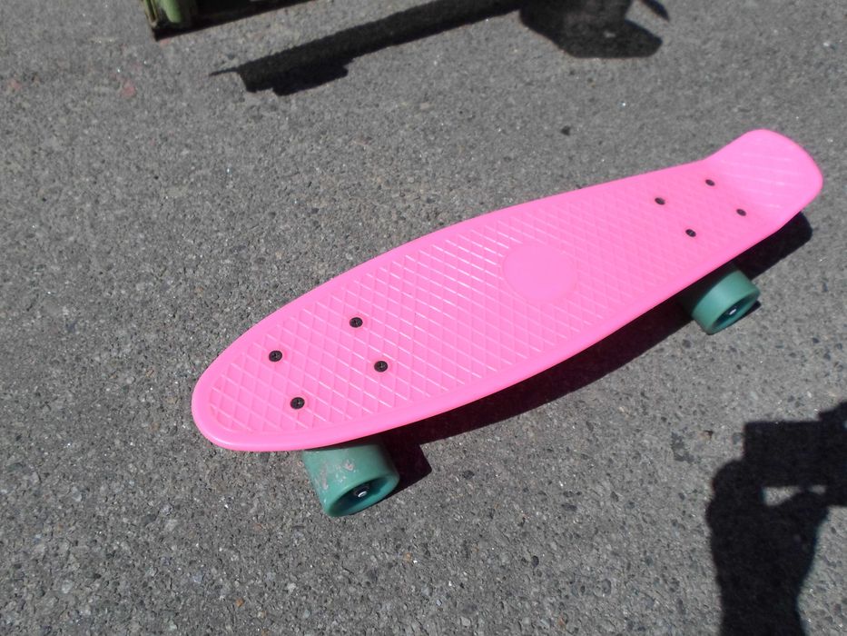 Пенни борд скейт 55х15см до 80кг скейтборд Penny Board розовый