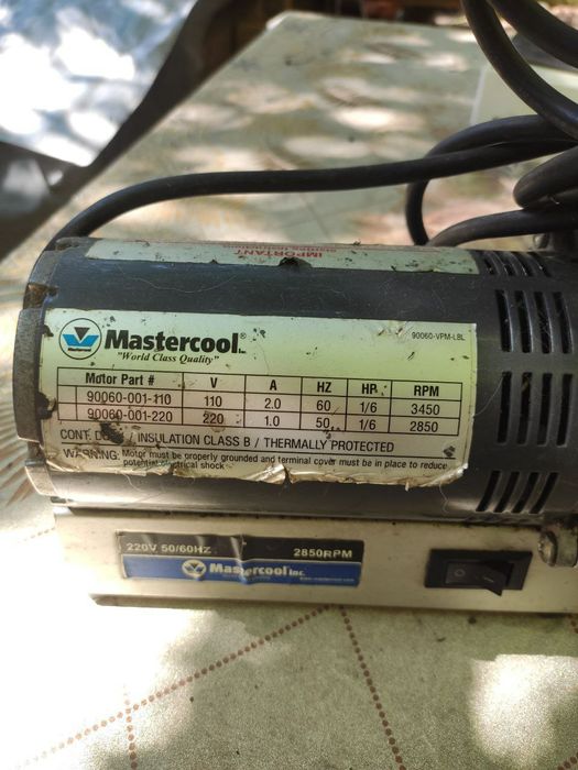 Вакуумний насос mastercool 2850 RPM.