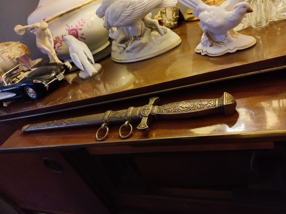 Hiszpańska ciężka kopia sztyletu Napoleona stan kolekcjonerski.