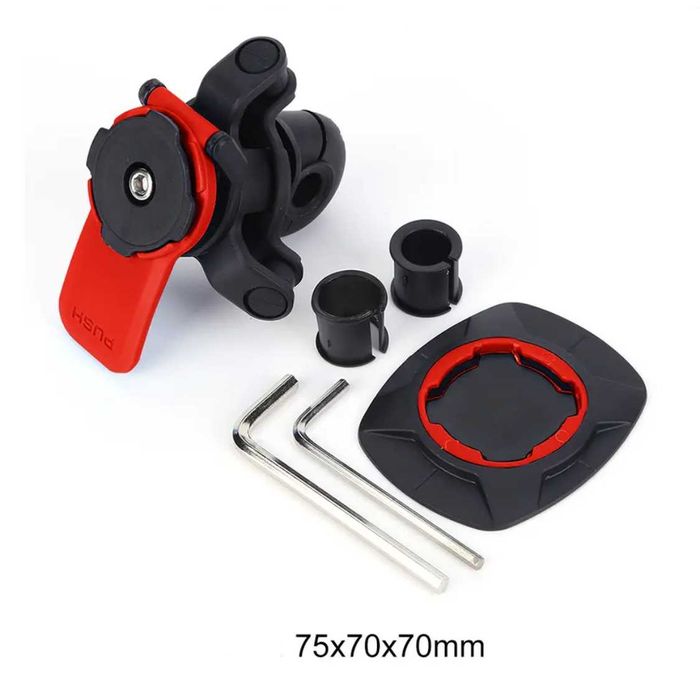 Suporte telemóvel amortecedor universal compatível quad lock moto