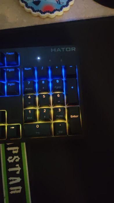 Ігрова клавіатура Hator Rockfall 2 Mecha indigo Black (HTK-715)