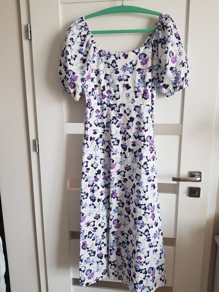 Marks&spencer sukienka na lato kwiaty midi 40