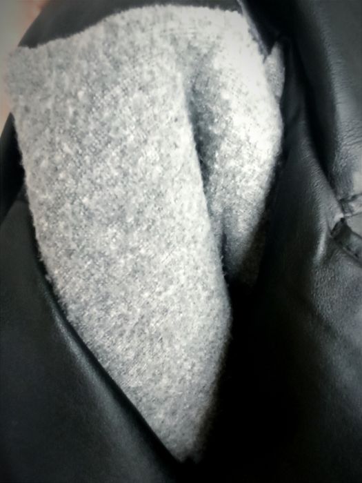 Ramoneska ZARA unisex a'la skóra, ekoskóra, ocieplana kurtka, r. 98