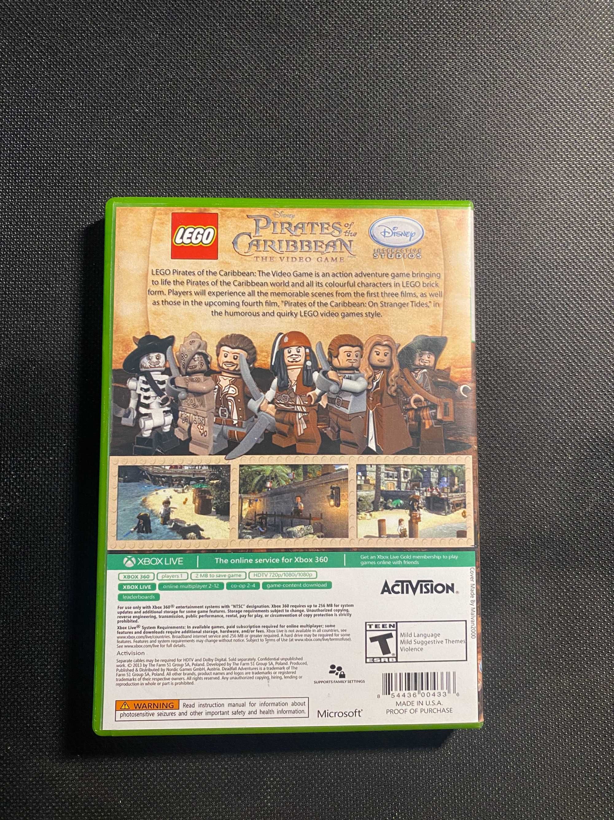 Lego Piraci z Karaibów Pirates of the Caribbean Xbox360