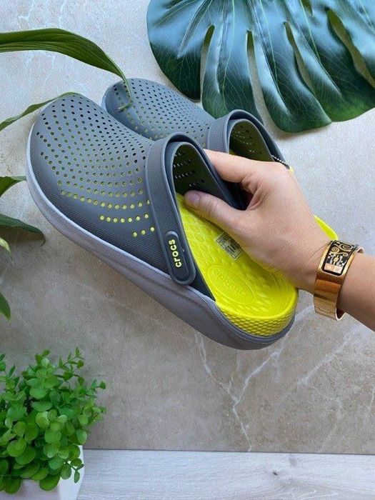 Crocs literide сірі, розмір 40 – ідеальні для активного способу життя