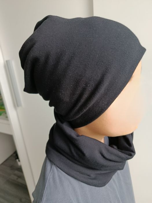 Czapka komin zestaw komplet