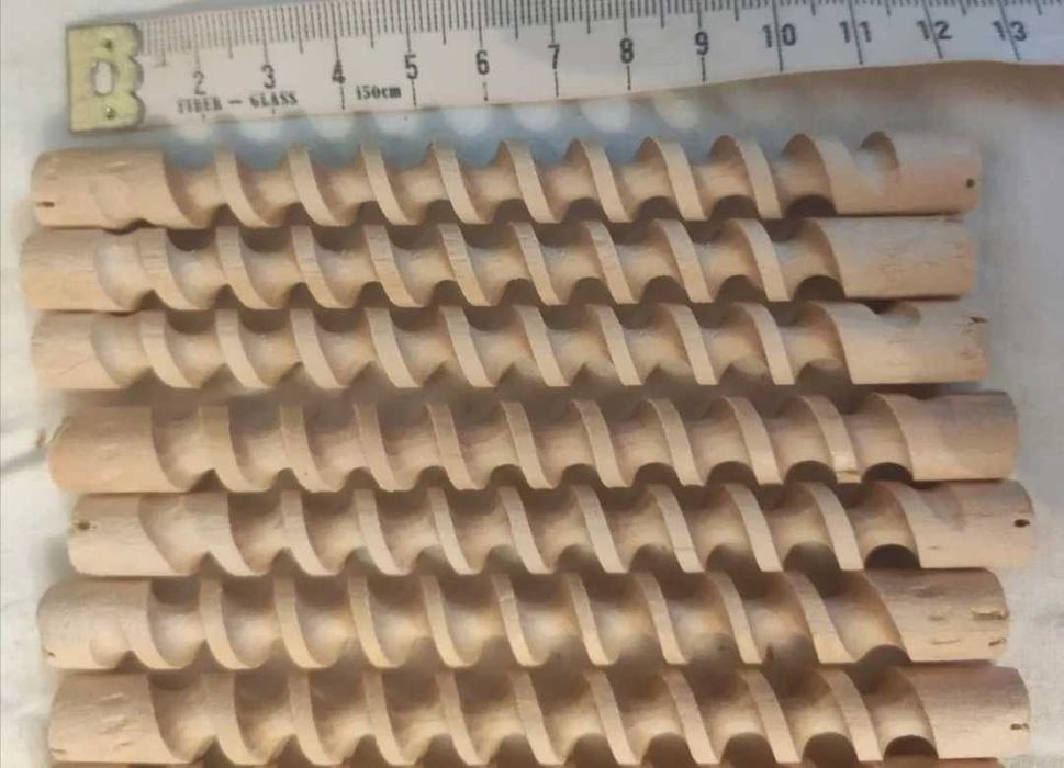 Коклюшки для волос, спиральные, бигуди дерево