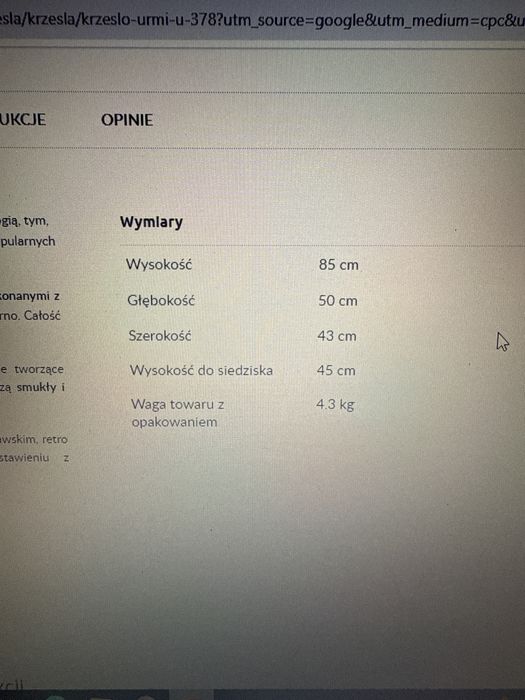 Krzesło Agata Meble URMI-U 4sztuki