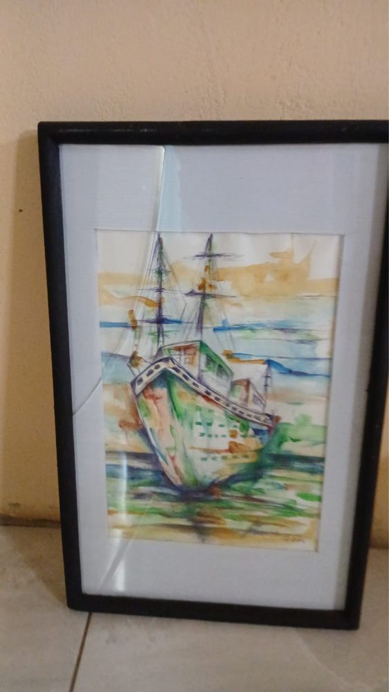 Quadros pintados a mao