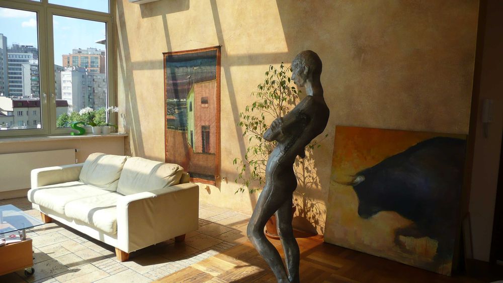 obraz na jedwabiu "Dom" Joanna Stasiak, 2010, tajemniczy, nieoczywisty