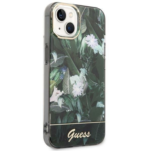 Etui Guess Jungle Collection do iPhone 14 Plus 6,7" - Zielony