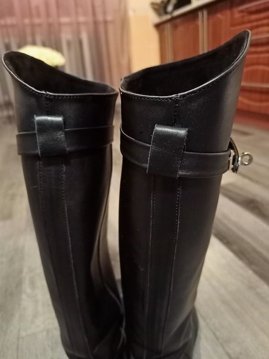 Шкіряні зимові чоботи