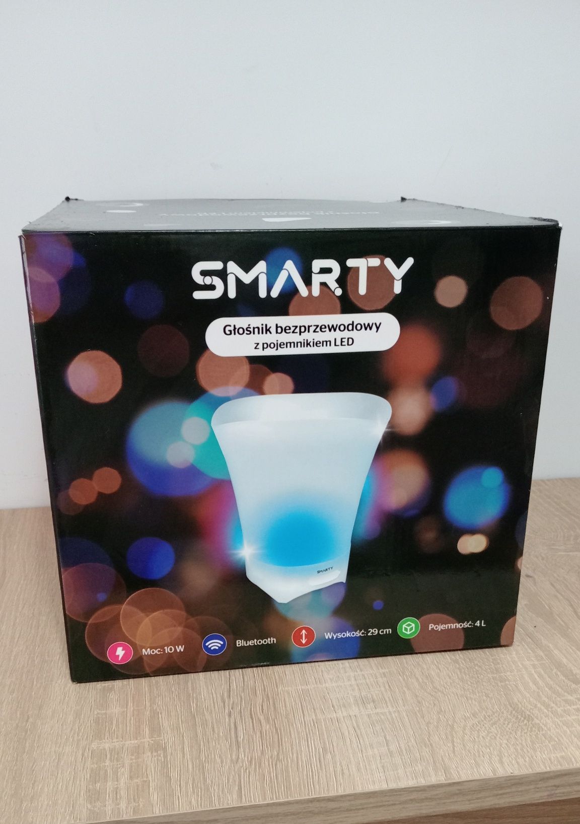 Głośnik bezprzewodowy z pojemnikiem LED Smarty