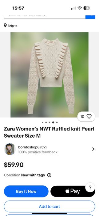 Кофта, светр  Zara S