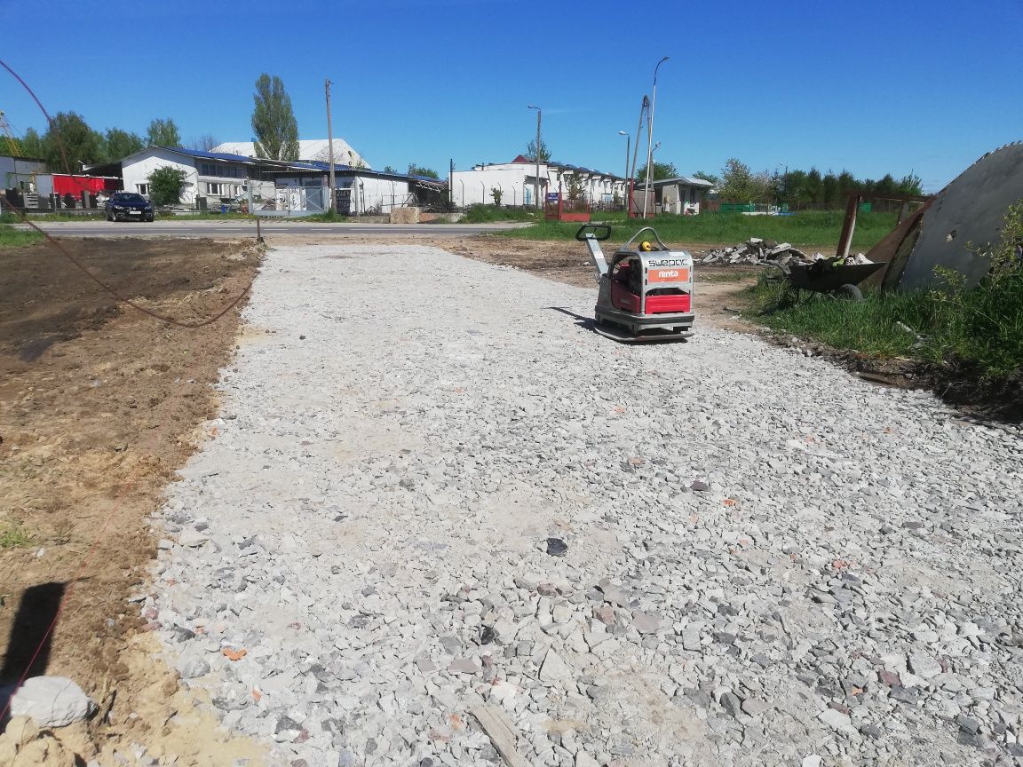Gruz, kruszywo, kamień na drogę