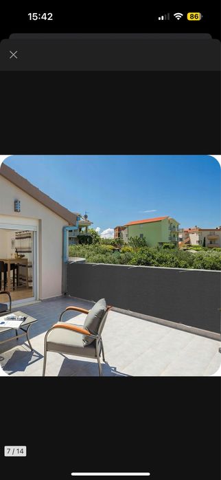 Osłona na balkon taras przeciwsłoneczna UV 95% 180g 1x5m