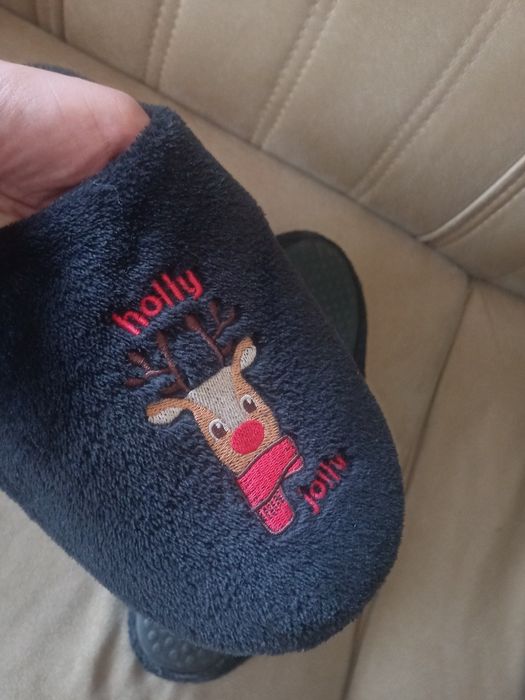 Тёплые тапочки "прикольные/новогодние'"