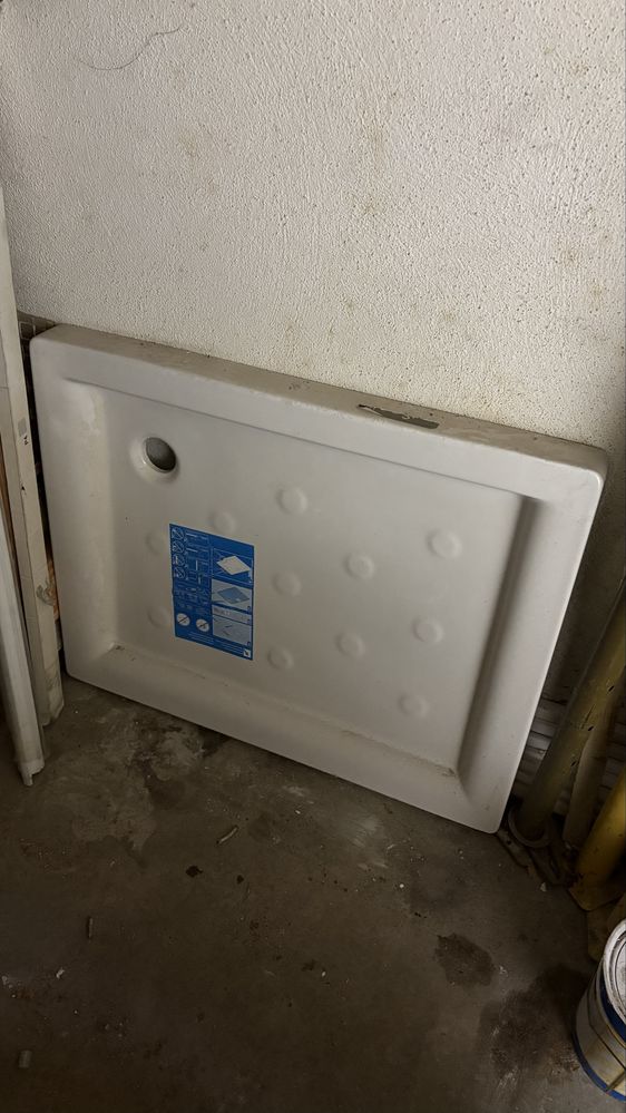 Base duche louça, 90x70