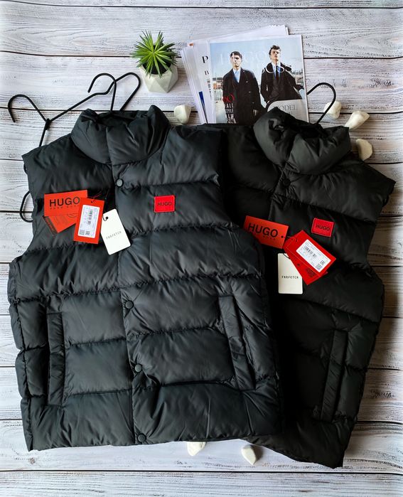 Hugo Boss оригинальный мужской утепленный жилет S