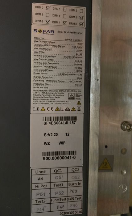 SOFAR 4,4KTL-X Trójfazowy Inwerter Falowni