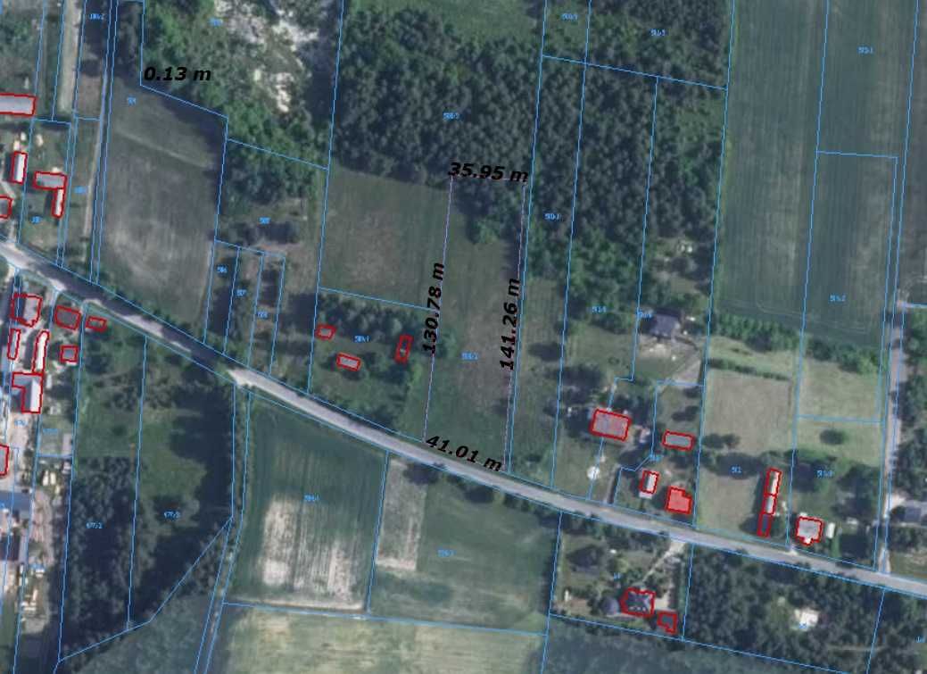 Działka budowlana 0,5ha w Bliżowie