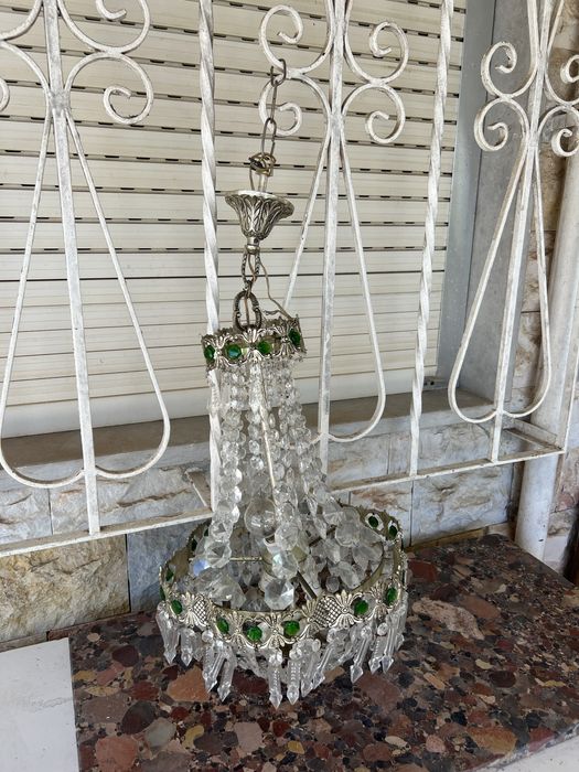 Candeeiro vintage de cristal