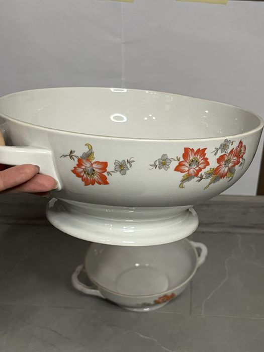 Zestaw porcelany KPM Made in Poland – waza i półmisek