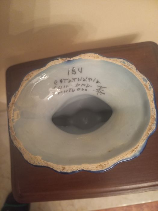 Castiçal em porcelana