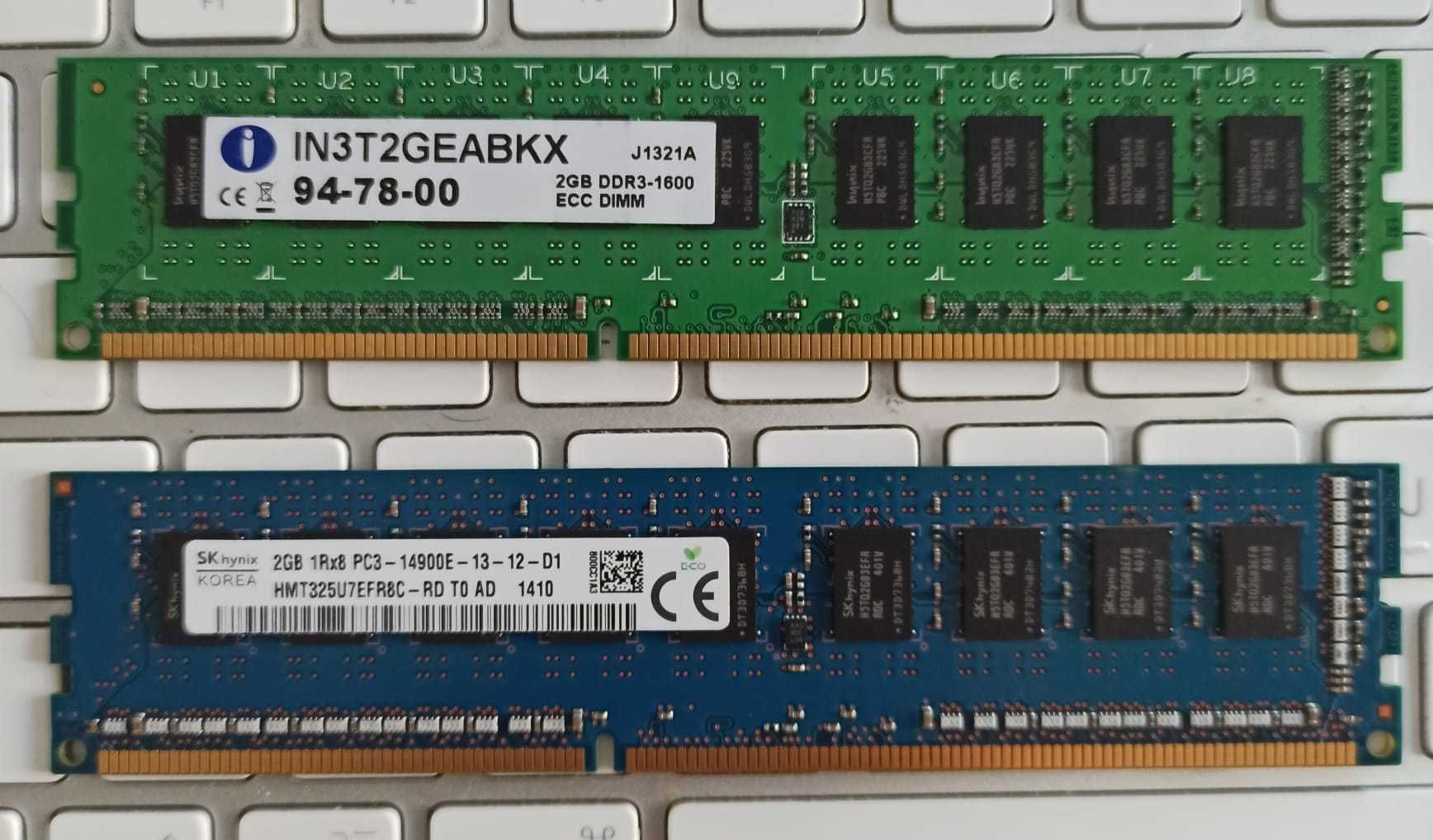 Memórias RAM DDR3 2GB 1600MHz e 1866Mz