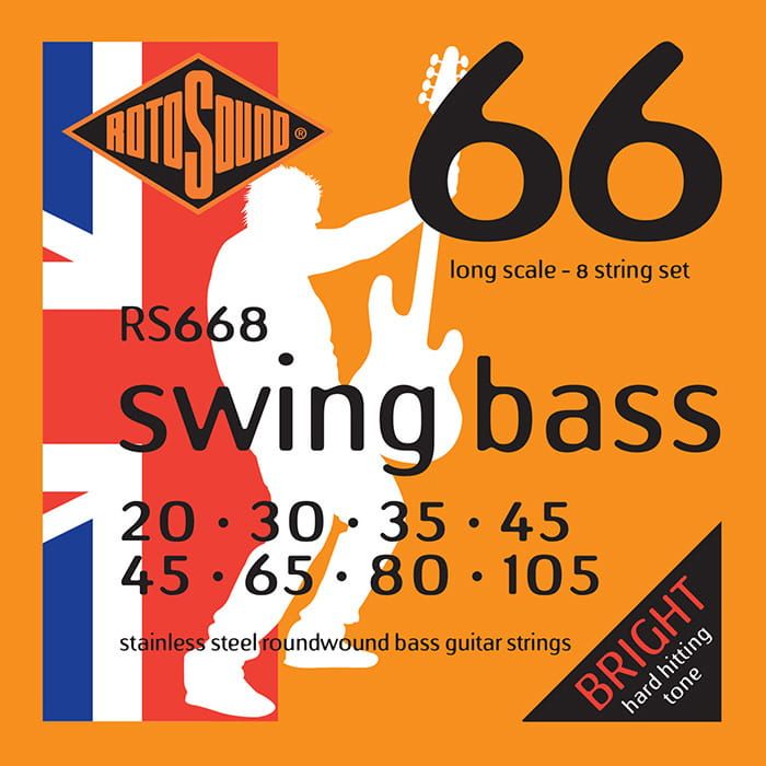 Rotosound 20-105 – struny do gitary basowej 8-strunowej