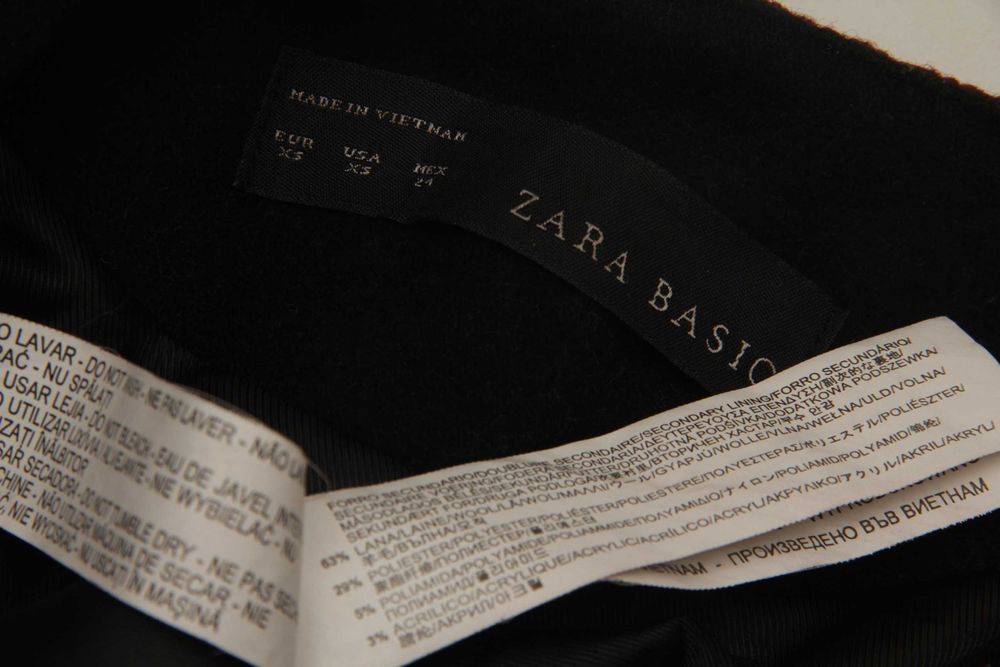Zara рр S куртка косуха из шерсти женская