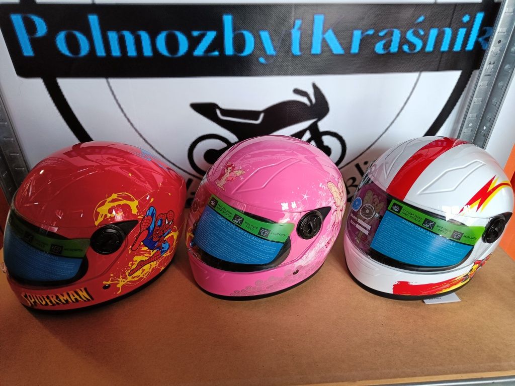 Kask motocyklowy dziecięcy zamknięty ABIWA