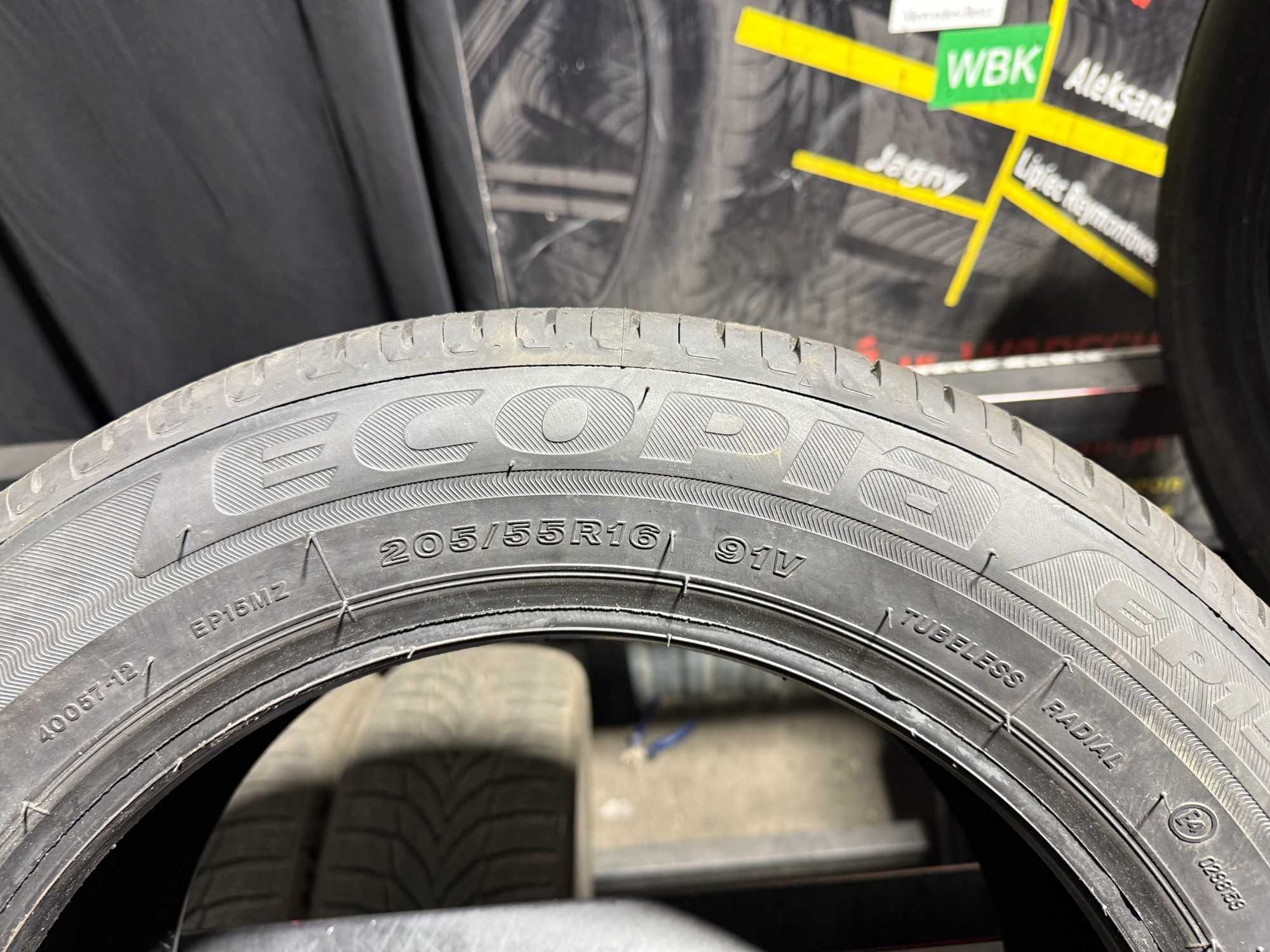 Opony Letnie DEMO 205/55/16 Bridgestone Ecopia KOMPLET