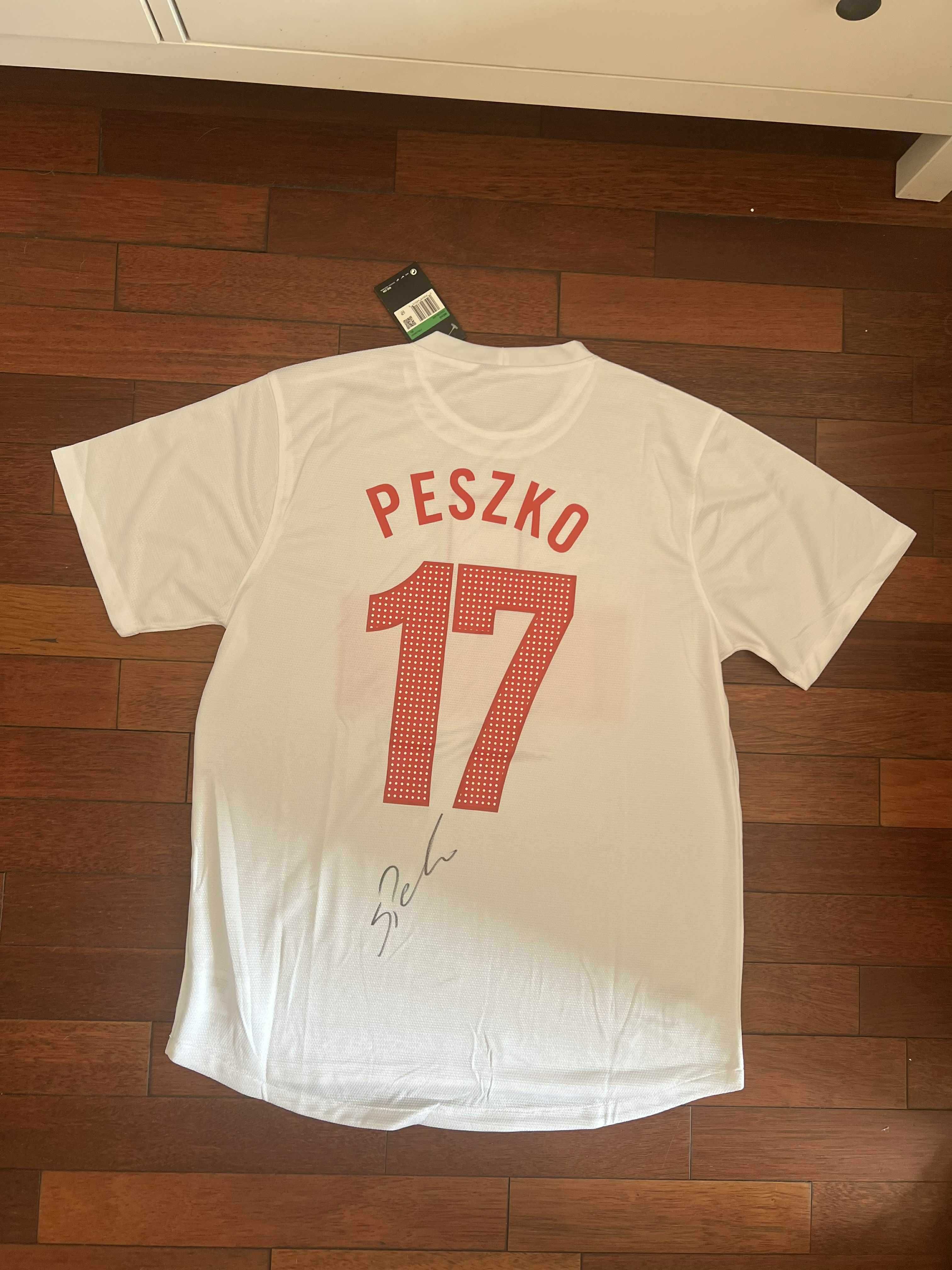 Sławomir Peszko koszulka reprezentacji z autografem + certyfikat aute.