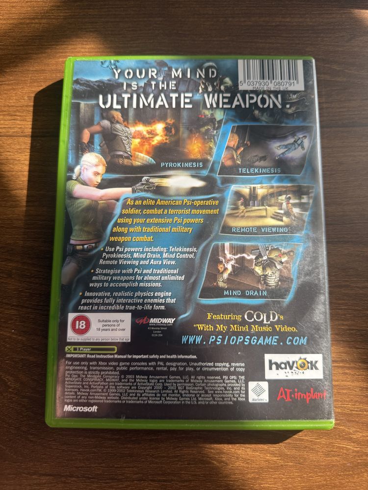 Gra psi ops psi-ops xbox classic
