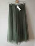 NOWA!!! Spódnica tiulowa maxi khaki/oliwka r. uniwersalny