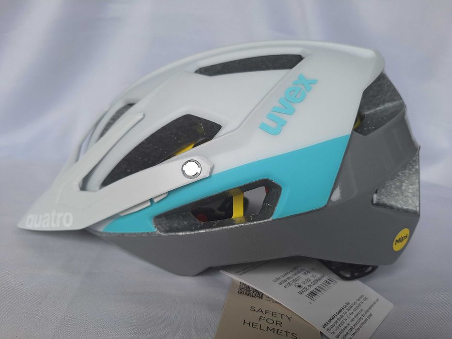 Kask rowerowy Uvex Quatro CC Mips White Sky Mat/Shiny L 56-61cm