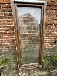 Okno drzwi balkonowe orzech uchylne 87x205
